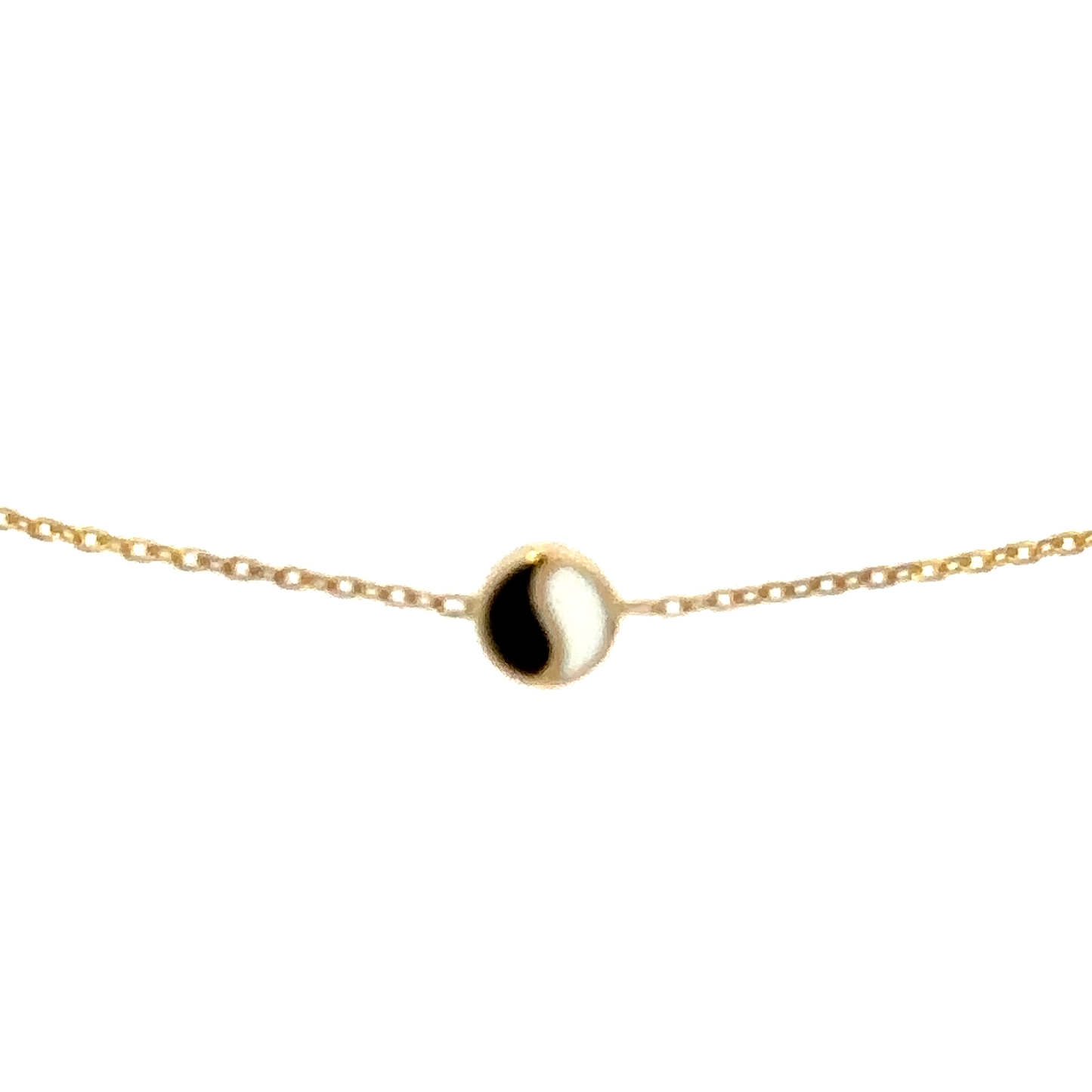14 Karat Gold Yin Yang Bracelet
