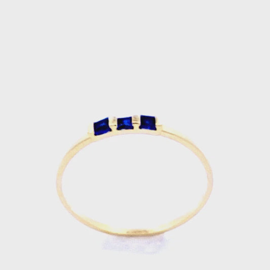 Alpha Diamond 14 K Yellow Gold Ring