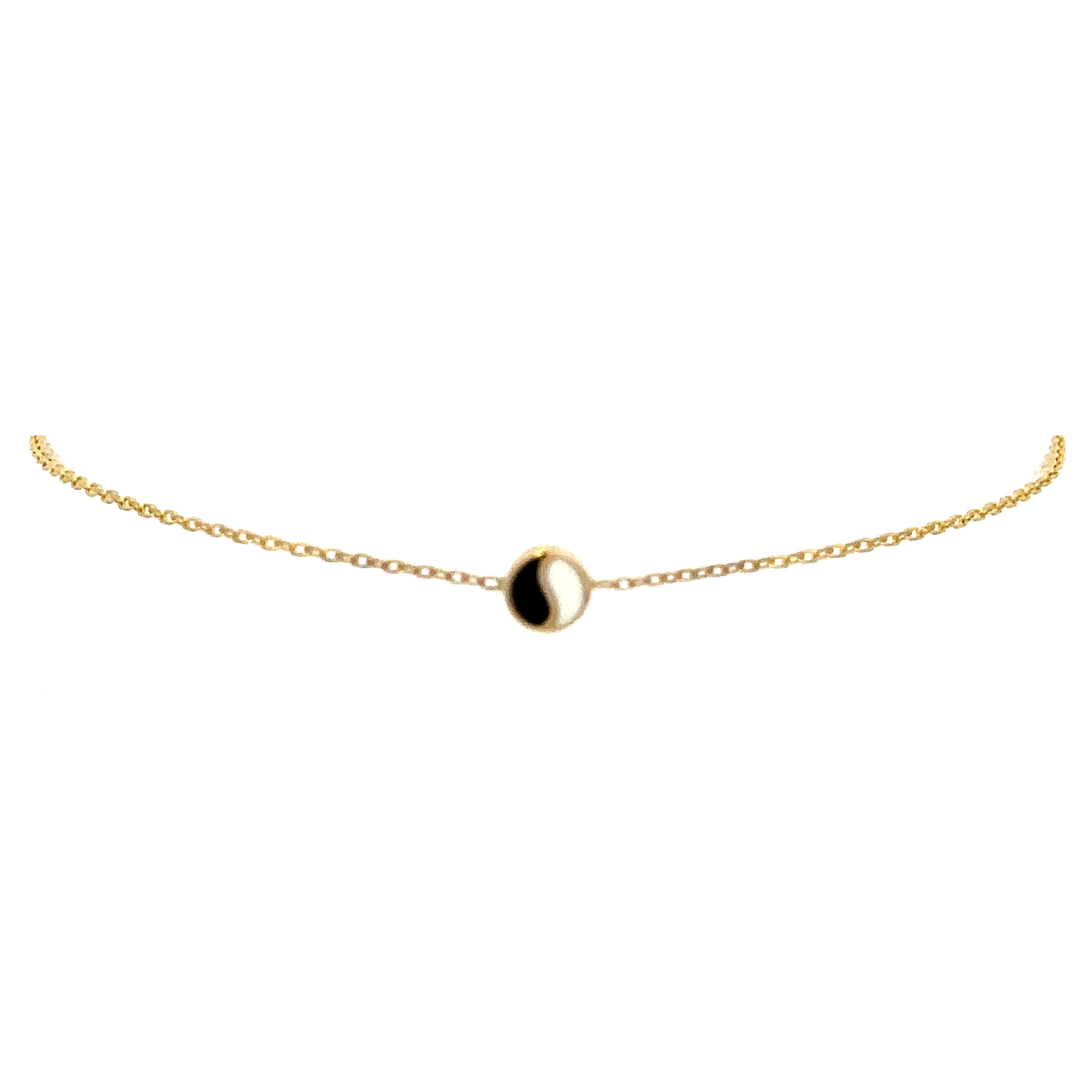 14 Karat Gold Yin Yang Bracelet
