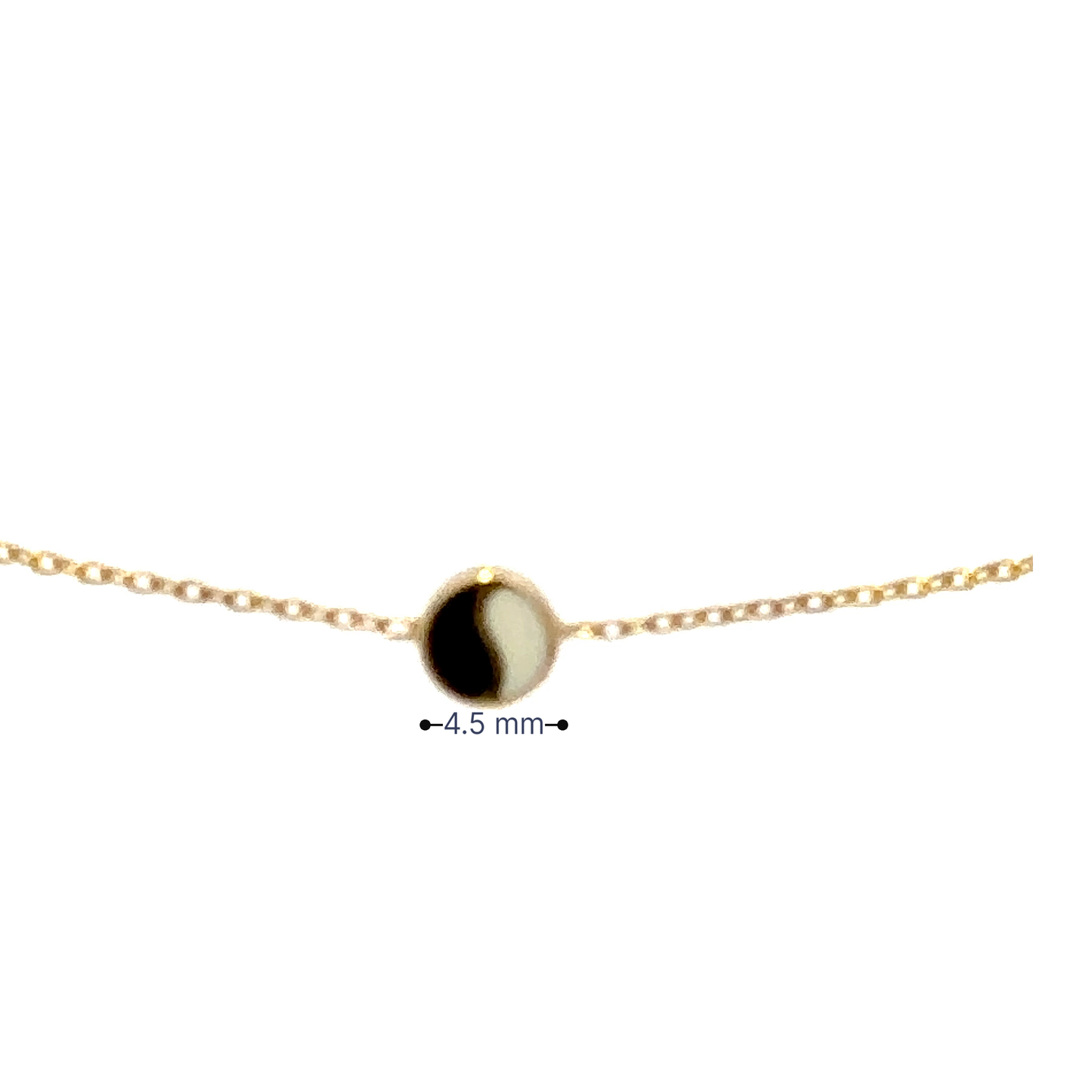 14 Karat Gold Yin Yang Bracelet