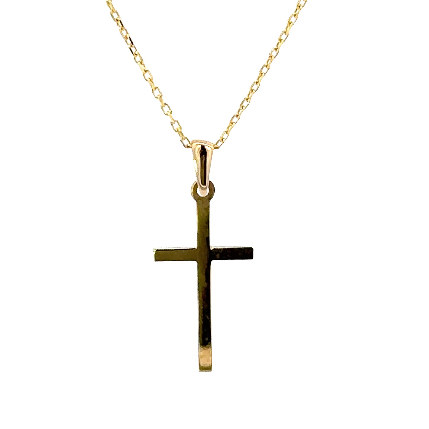 14 KARAT GOLD CROSS PENDANT NECKLACE