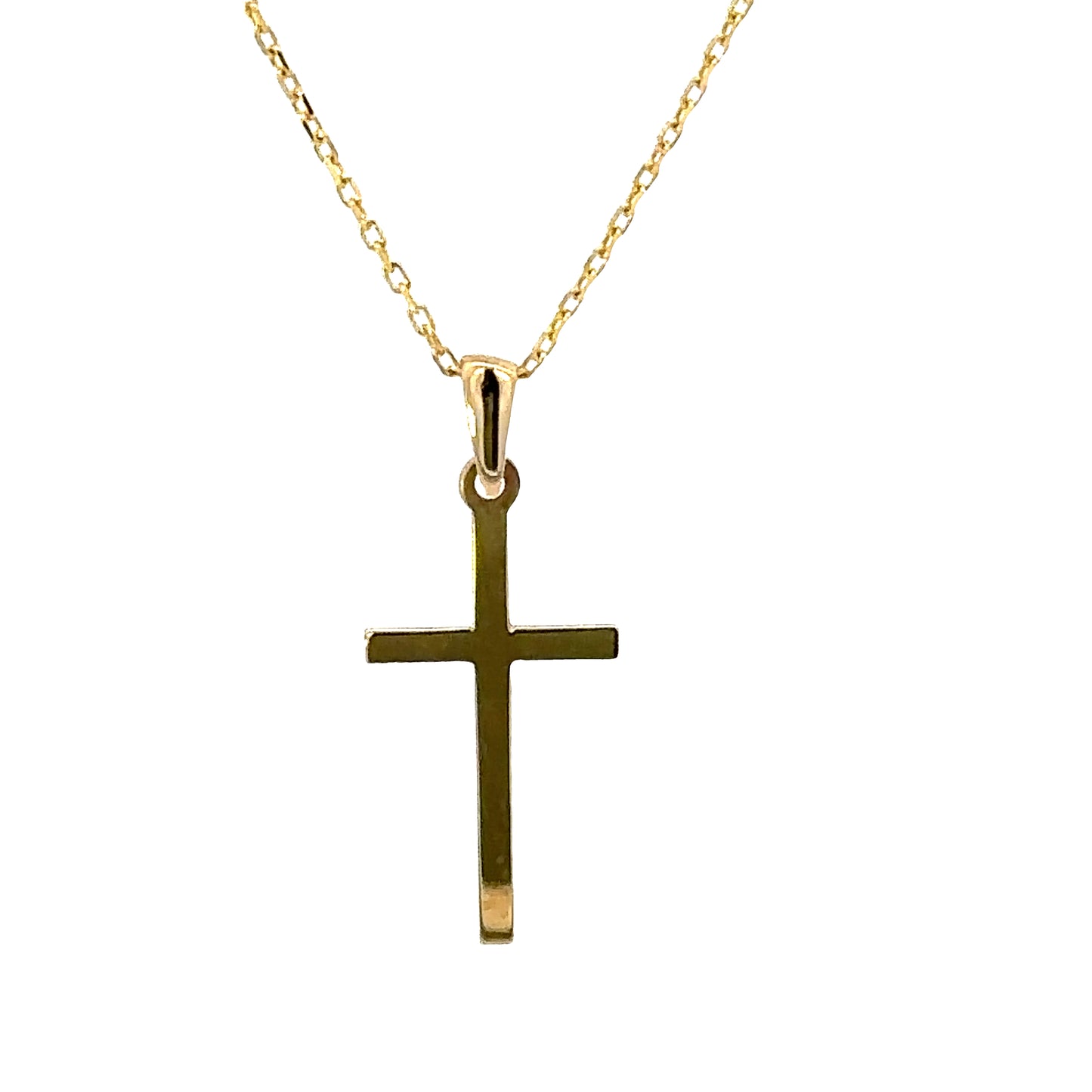 14 KARAT GOLD CROSS PENDANT NECKLACE