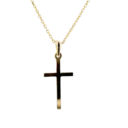 14 KARAT GOLD CROSS PENDANT NECKLACE